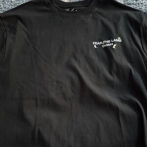 NWOT.. Fear The Lamb men’s religious Black T-Shirt
